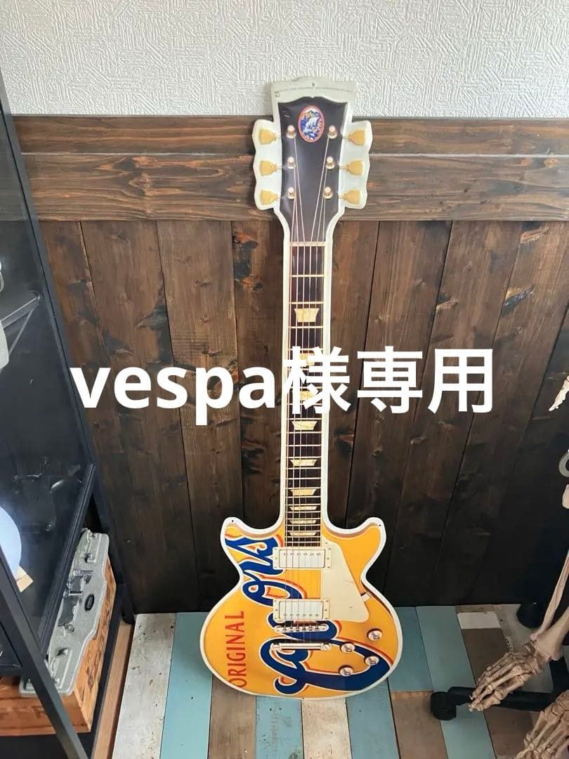 ヴィンテージ　クアーズ　大きいギター看板