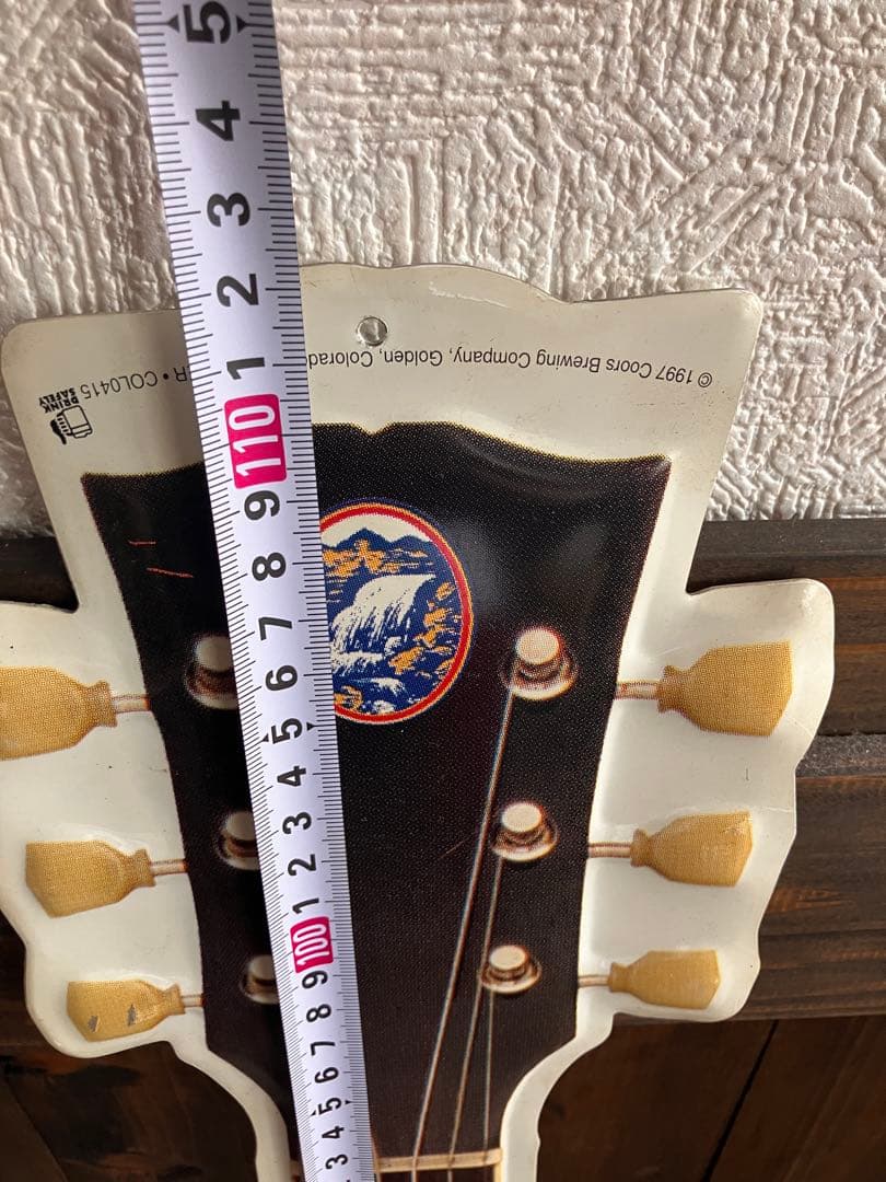 ヴィンテージ　クアーズ　大きいギター看板