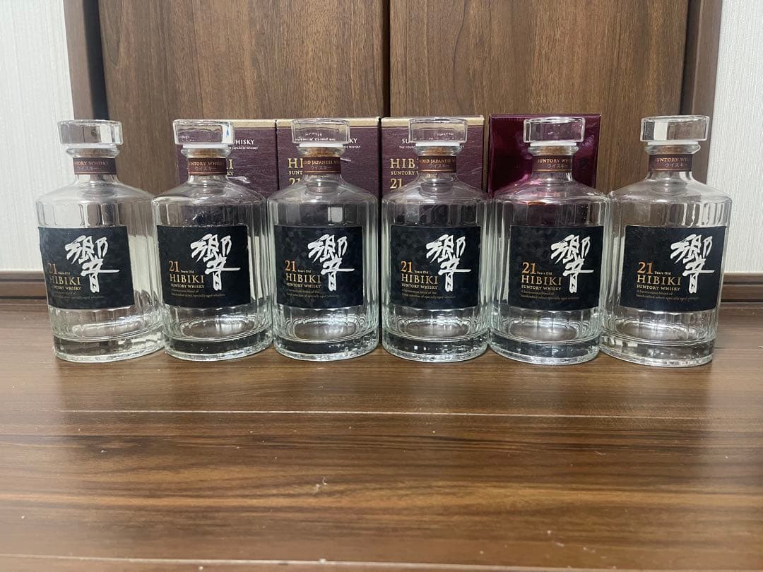 響21年 空瓶 ウイスキー 6本セット 箱付き4箱