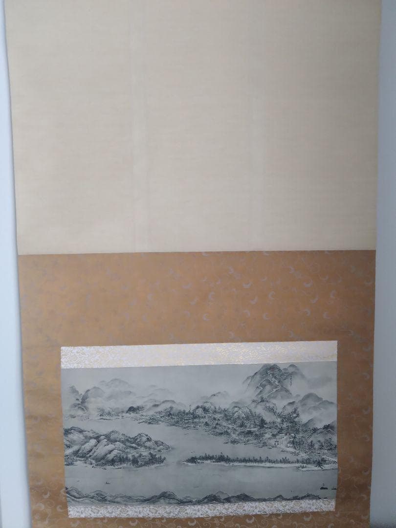 京都国立博物館所蔵 国宝 天橋立図 雪舟等楊筆 便利堂謹製 掛軸 軸装