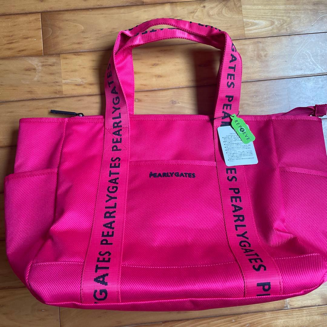 PEARLY GATES ピンク ゴルフバッグ　底縦35センチ横38センチ