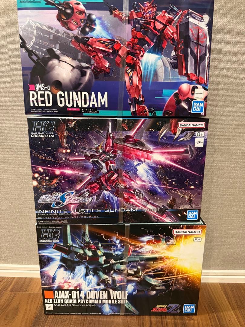 HG インフィニットジャスティスガンダム弐式　ドーベン￼・ウルフ　赤いガンダム