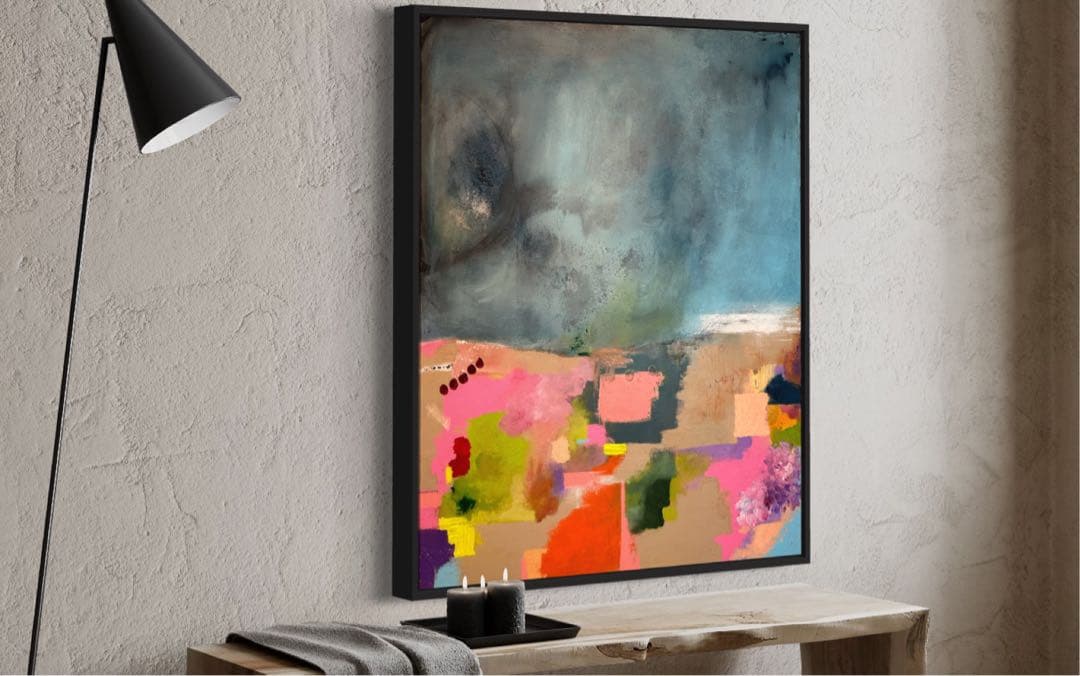 アクリル画　抽象画abstract art 新品　現代アート　大型