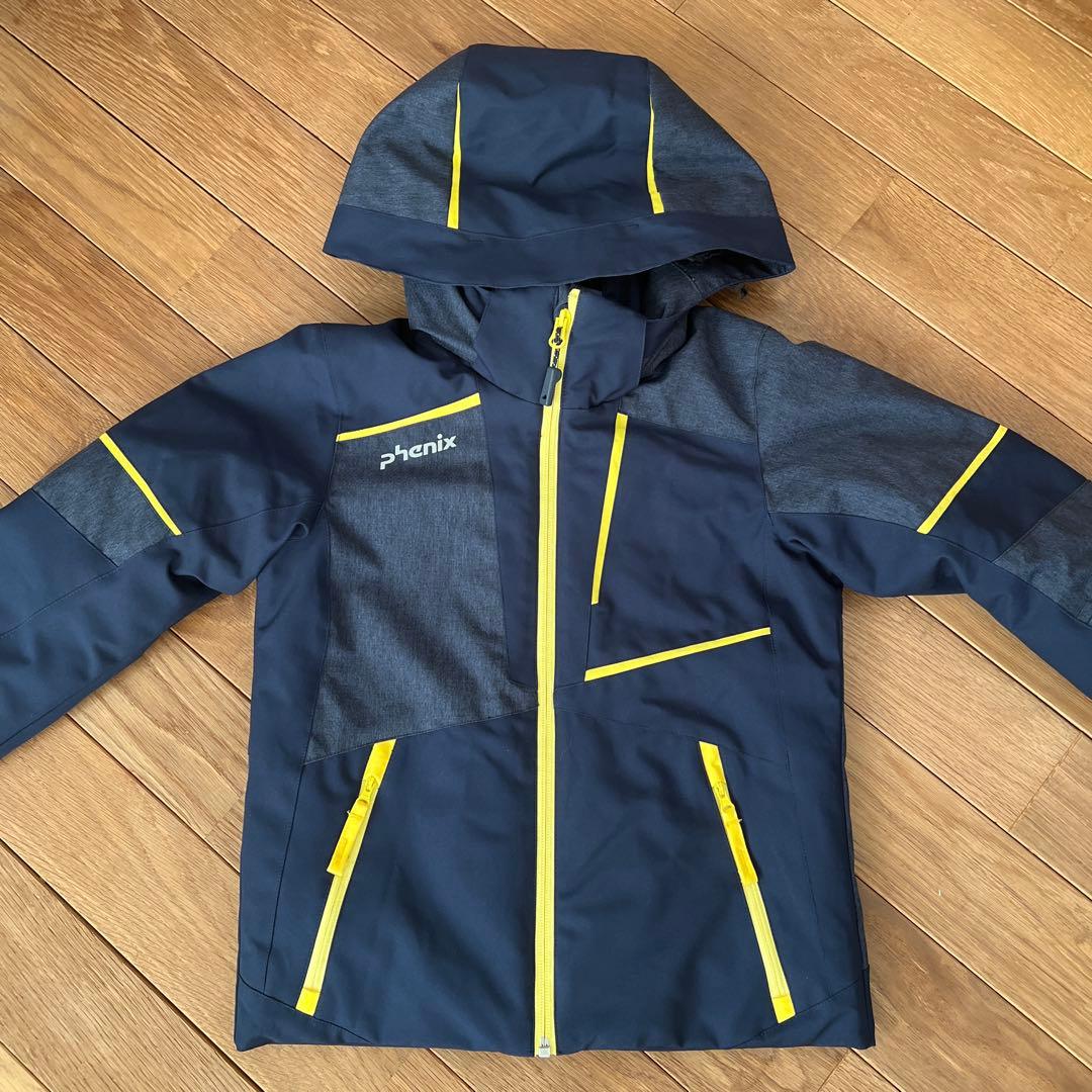 Phenix スキーウェア上下セット130ネイビー/イエロー