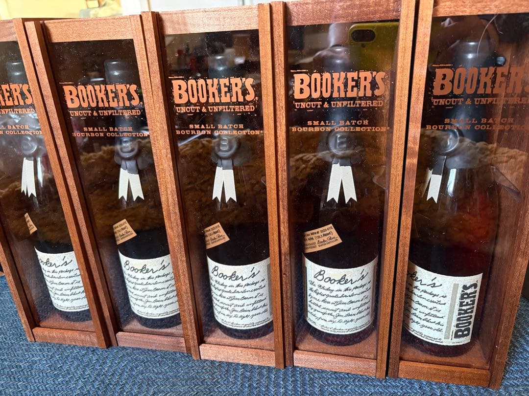 【送料無料】ブッカーズ 2025 箱付5本 バーボンウイスキー サントリー正規品