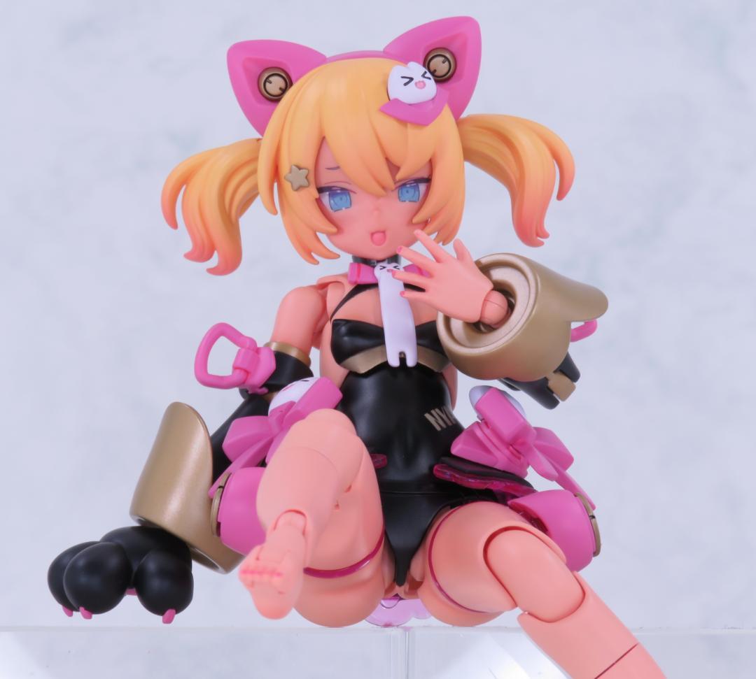 た*ー様 PUNI☆MOFU 黒マオ 改修 全塗装 完成品 コトブキヤ プラモデ