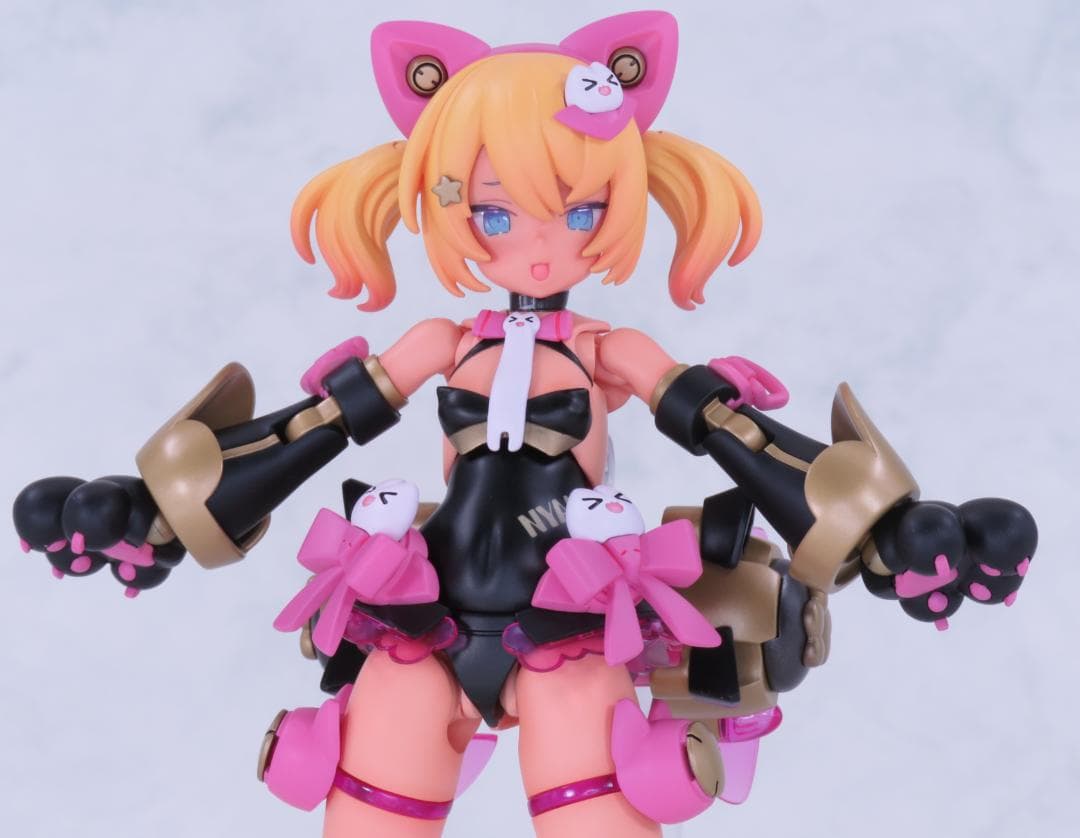 た*ー様 PUNI☆MOFU 黒マオ 改修 全塗装 完成品 コトブキヤ プラモデ