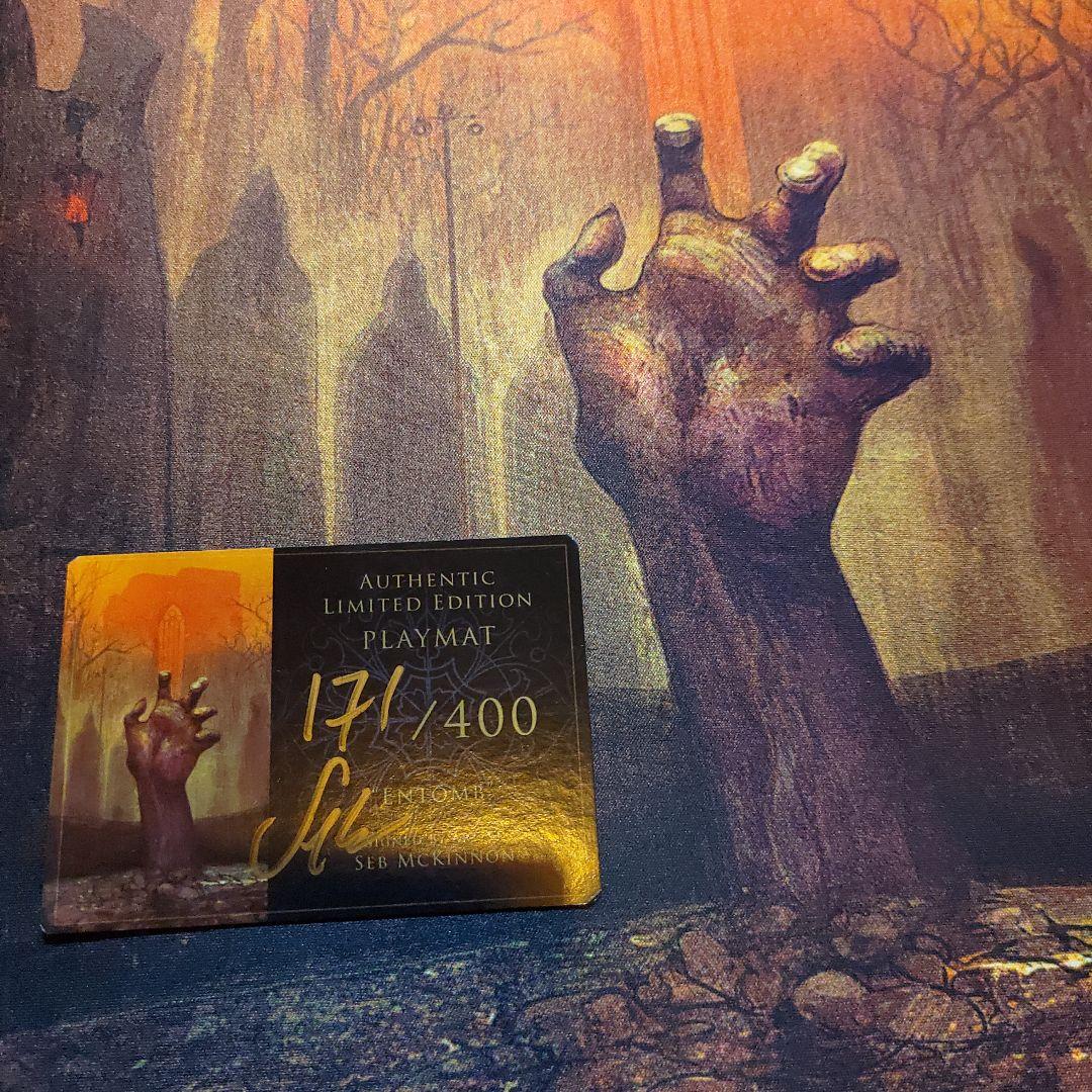 【希少】納墓 Seb McKinnon サイン入り プレイマット mtg