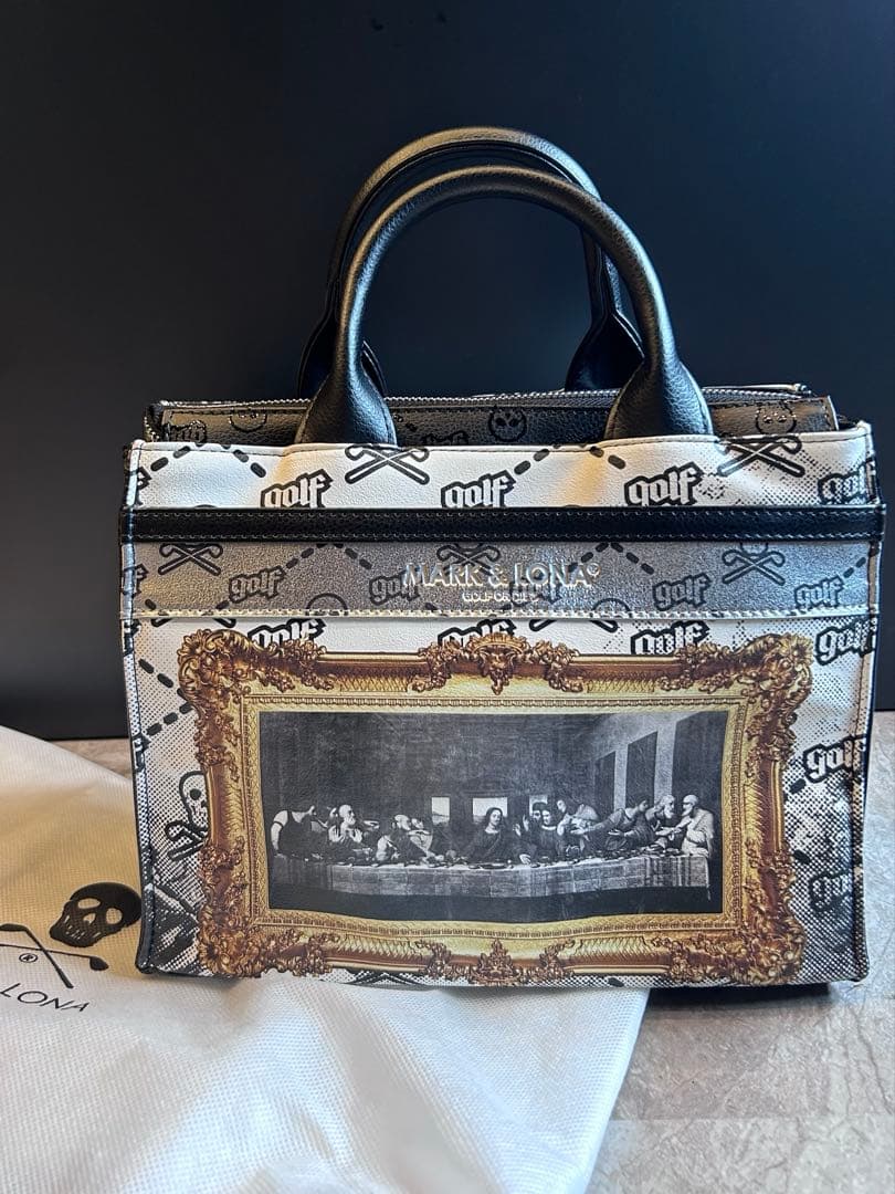 新品未使用品 MARK&LONA ゴルフ カートバッグ グラフィック プリント