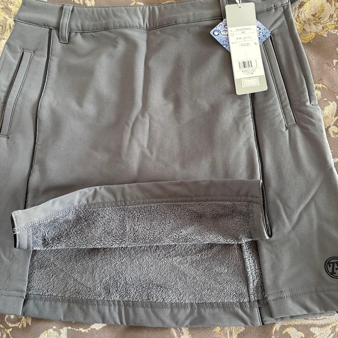 トミーアーマー グレー 中ボアストレッチスカート ポケット付き