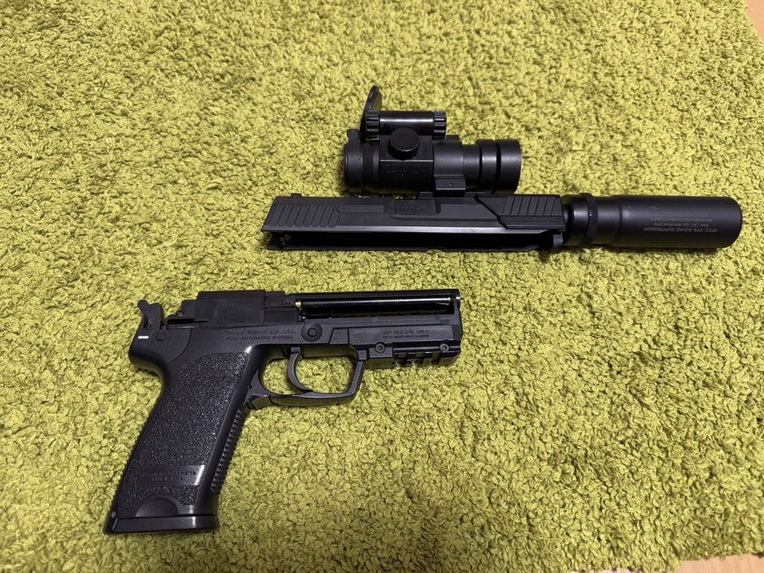 【東京マルイ】H&K USP サプレッサー　サイト付き
