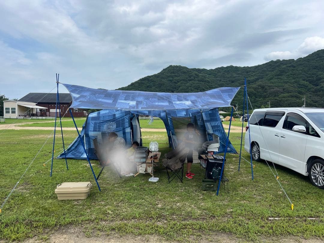 格安タープセット‼️ コールマンILインディゴ トンネル２ルームテント、タープ