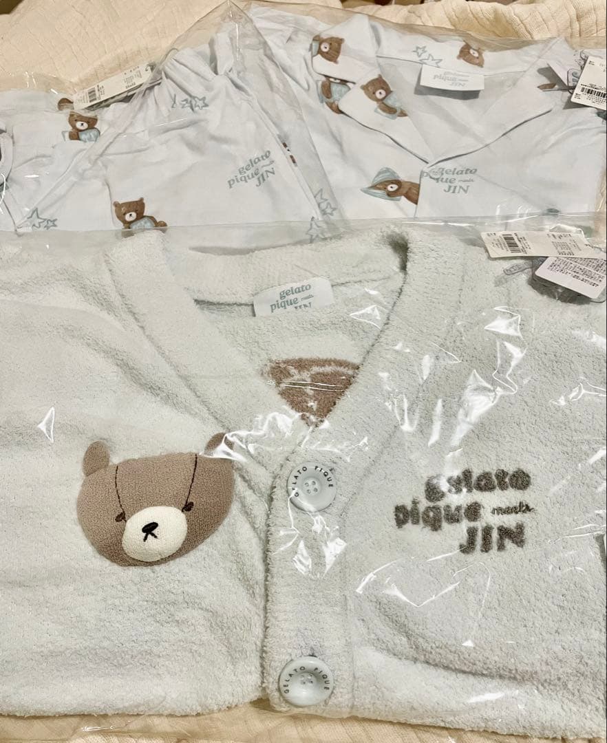 新品未開封 3点セットgelato pique JIN カーディガンとパジャマ