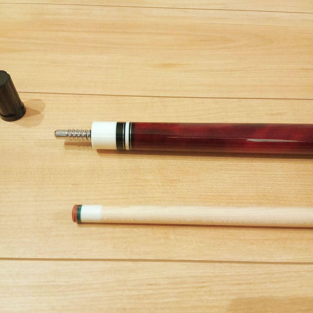 【最終価格】【新品未使用】プレイ用　 ビリヤードキュー　ワインレッド