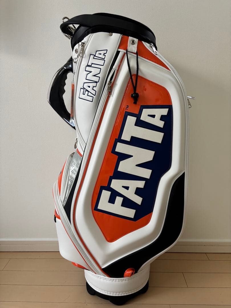 FANTA キャディバッグ ホワイト/オレンジ/ブルー