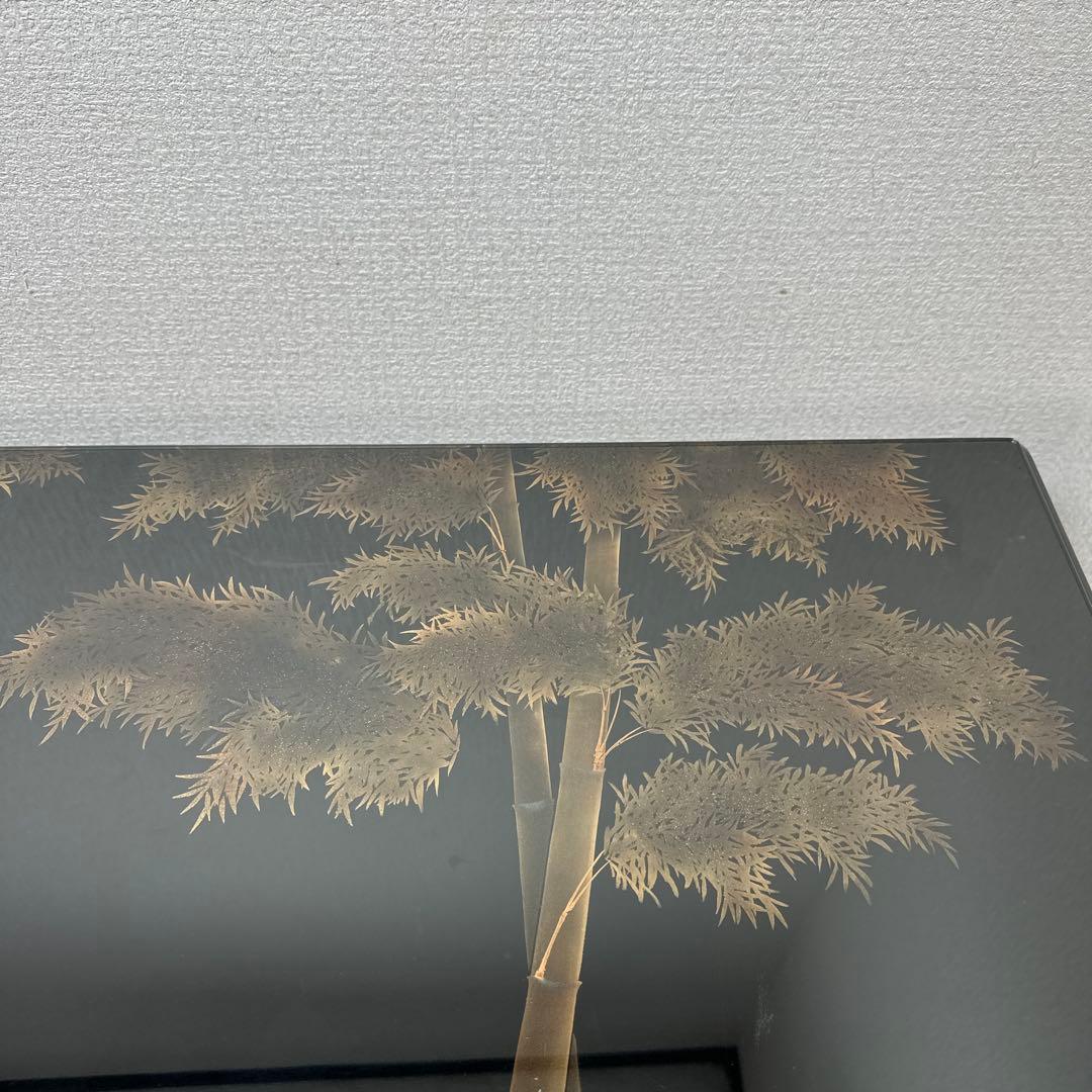 伝統工芸 輪島塗 浜高悦郎 乾漆椿蒔絵 金彩 座卓 座敷机 iso※