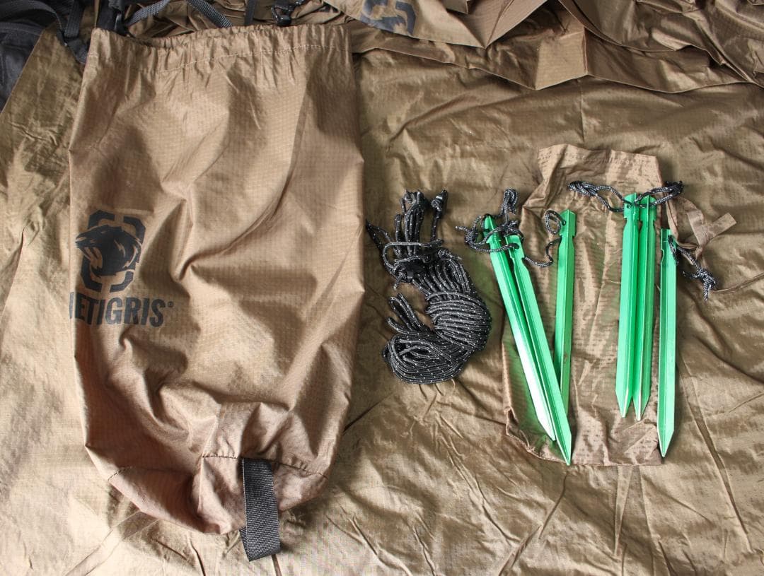 ワンティグリス ロックシールドブッシュクラフトテント 前幕 メッシュインナー付き