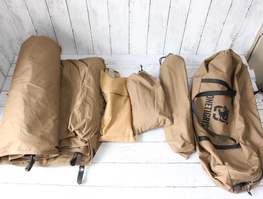 ワンティグリス ロックシールドブッシュクラフトテント 前幕 メッシュインナー付き