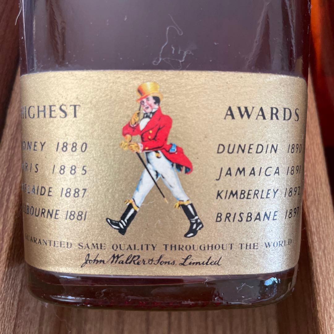 古酒　希少Johnnie Walker レッドラベル　2本　年代違い飲み比べ