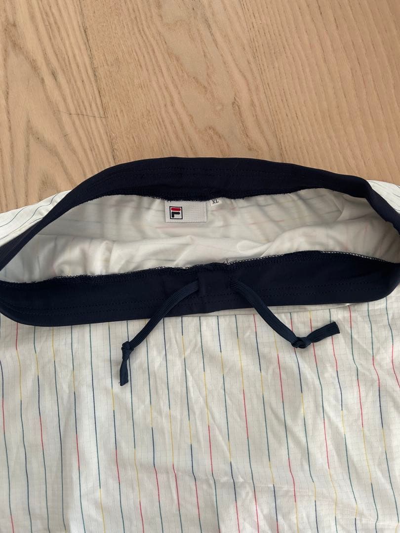 FILA XL ストライプ ホワイトゲーム3点セット