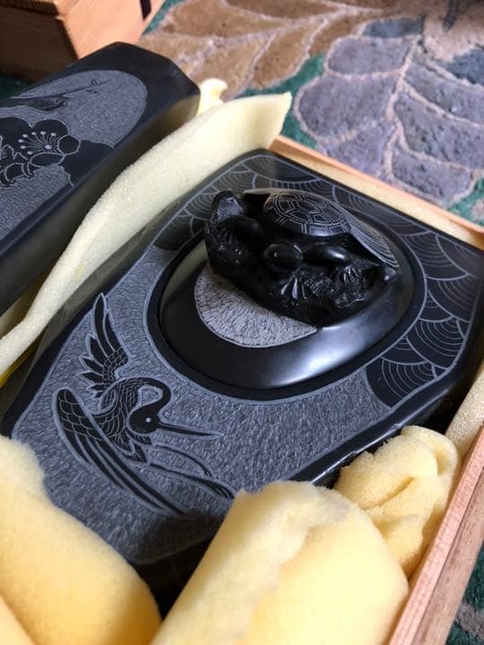 那智黒石 すずり 文鎮セット