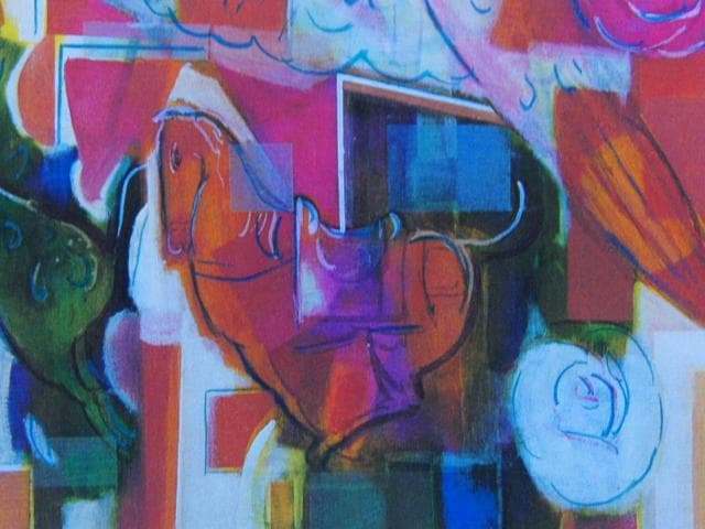 江村正光、コスモ・シチイソング、希少な画集より、新品高級額・額装付