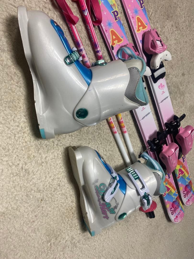 kazamaジュニア106cm ブーツ21cm 80cmスキーセット