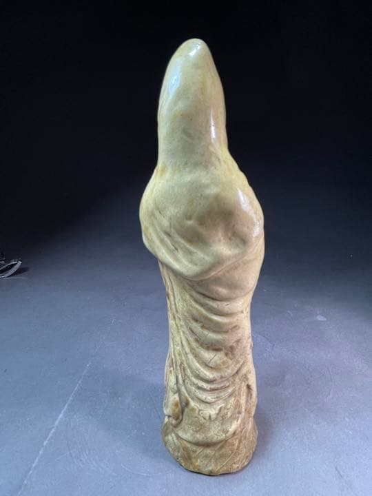 備前燒？観音立像 陶製 高さ18cm