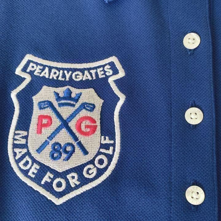 新品 PEARLY GATES ポロシャツ 刺繍 ニコちゃん 定価¥19800