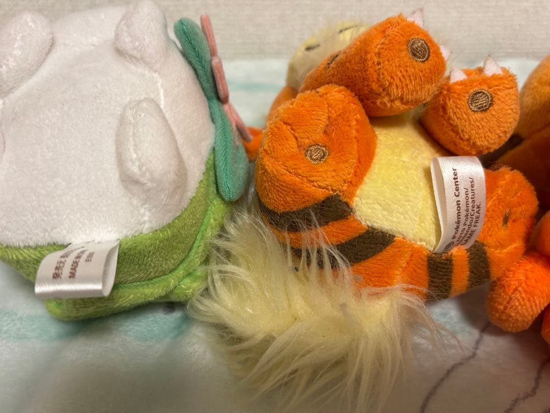 ポケモンセンター限定　キャンバス ぬいぐるみ　4体セット　ミズゴロウ、シェイミ