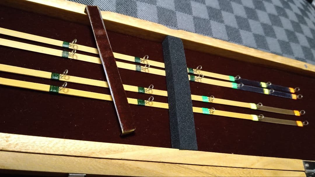 ワカサギ竿 4本セット 木製ケース付き