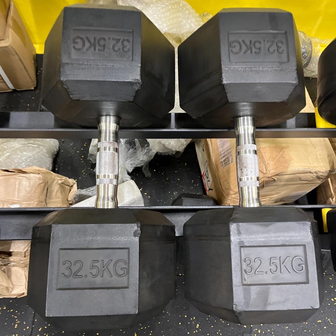 2500円割引　ヘックスラバーダンベル　27.5㎏　2個