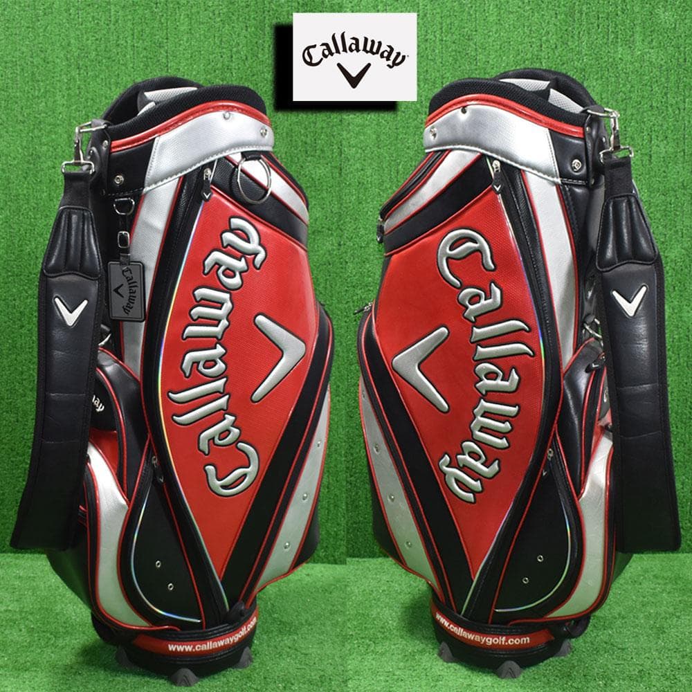 猿*星様 Callaway/キャロウェイ ゴルフ キャディバッグ【赤/黒】９型