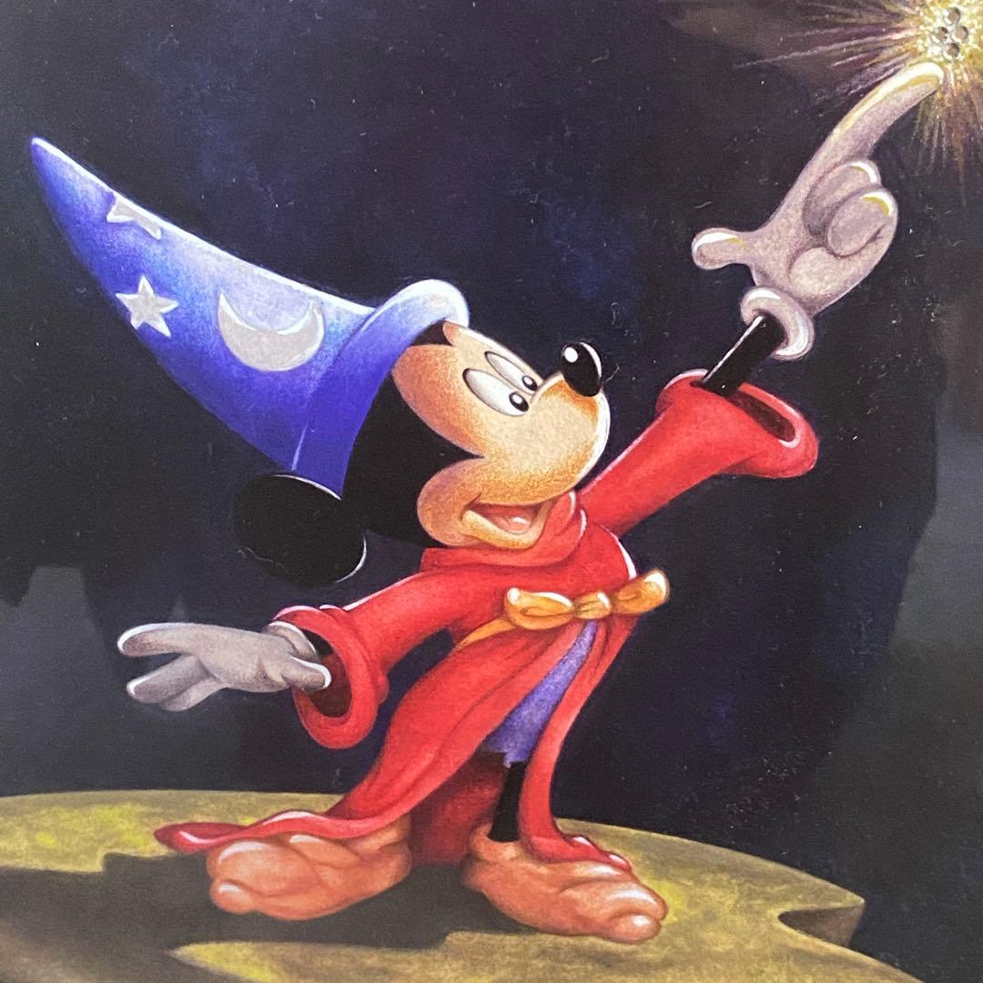 ミッキー魔法使い 限定版　スワロフスキー　エディションリトグラフ