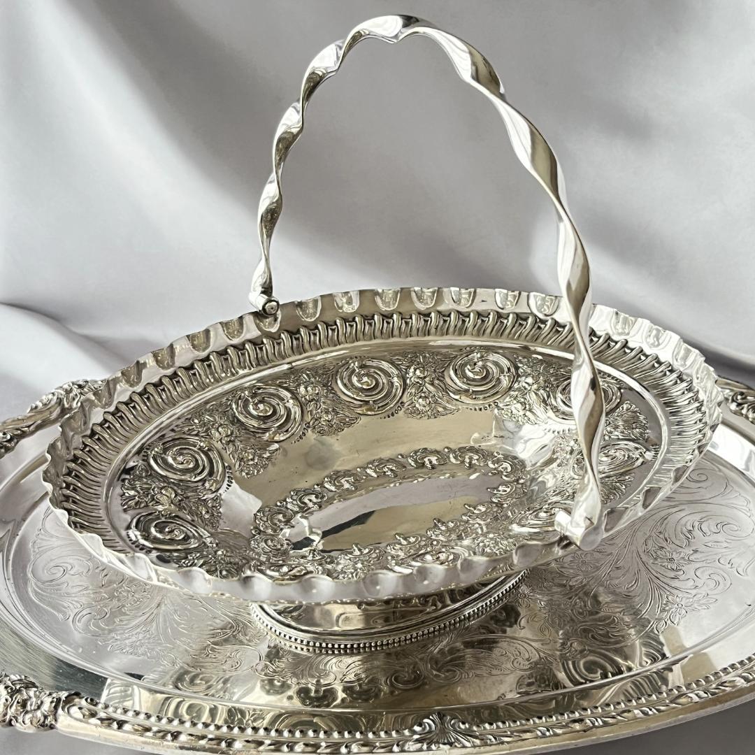 【Pinder Brothers】 エンボスのフルーツスタンド