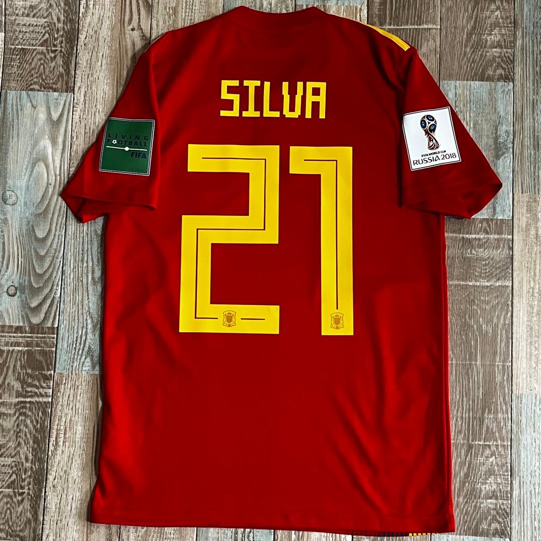 スペイン代表 2018W杯 ダビド・シルバ ユニフォーム 来日記念