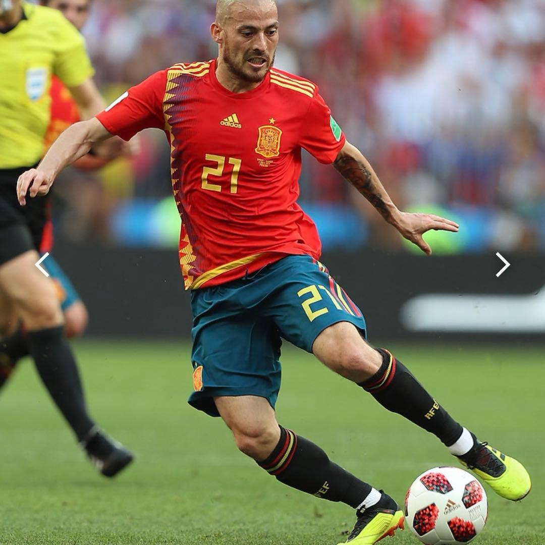 スペイン代表 2018W杯 ダビド・シルバ ユニフォーム 来日記念