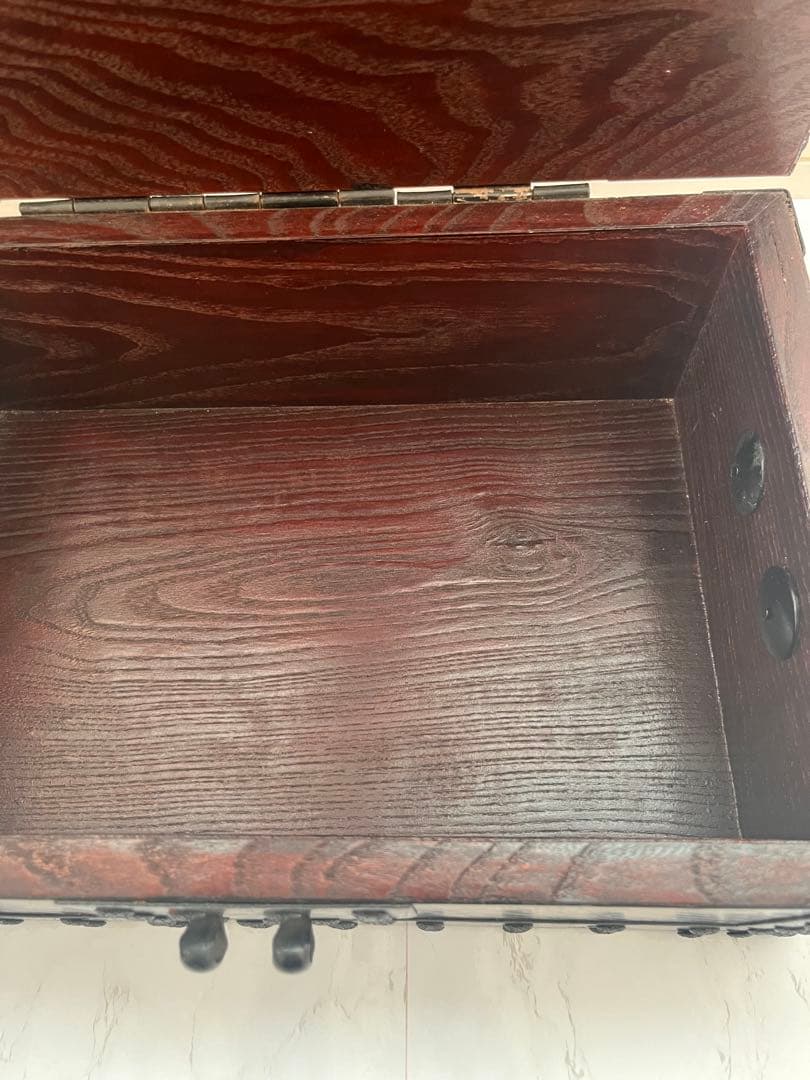 【新品】木製　欅材　千両箱　銭函　古民具　アンティーク