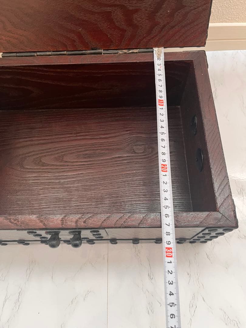 【新品】木製　欅材　千両箱　銭函　古民具　アンティーク
