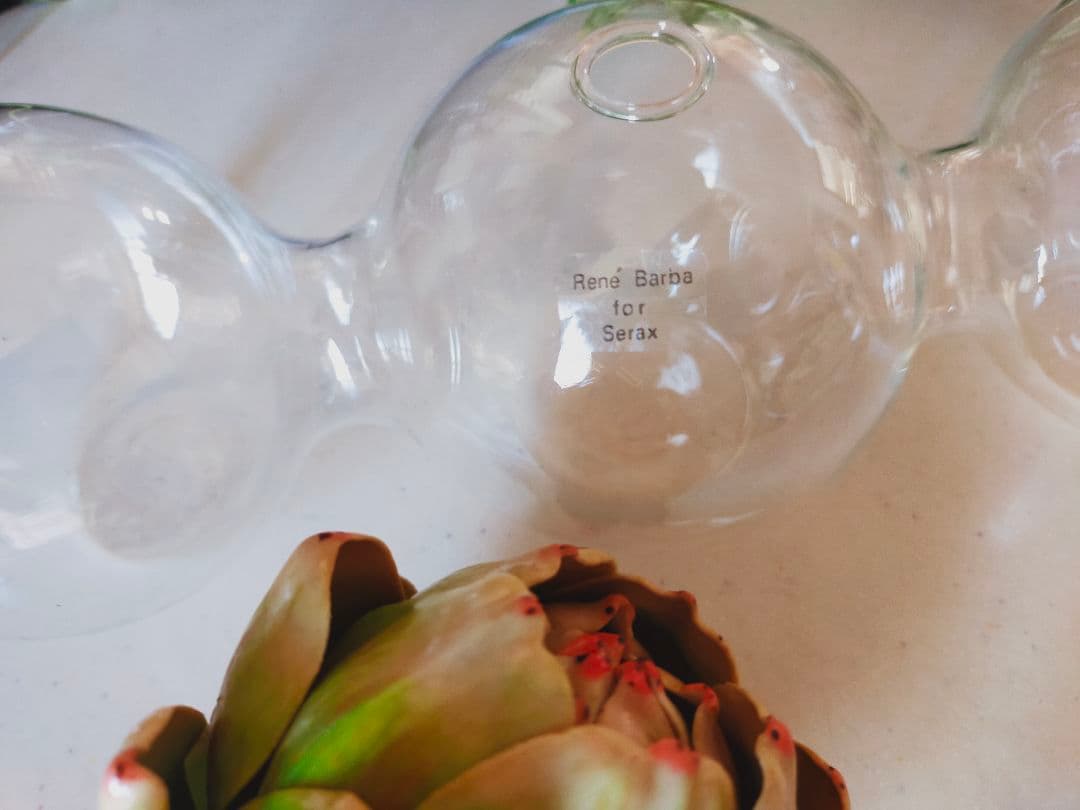 IDEE 秋山花 アート 琉球ガラス 白鳥 猫 フラワーベース