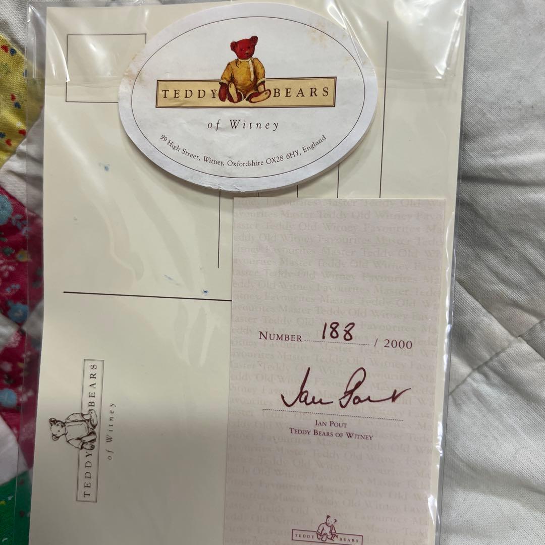 witneyウィットニーテディベアMasterTeddy