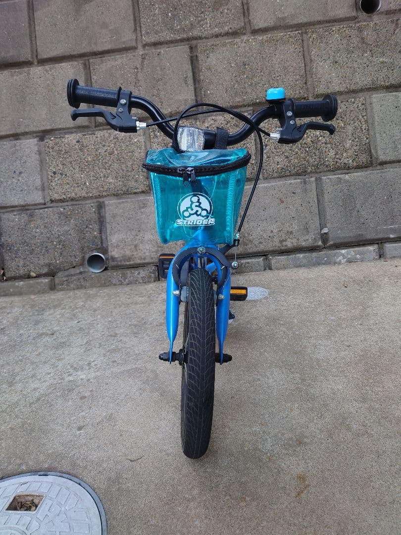 付属品フル装備 ストライダー STRIDER 14x 幼児用自転車 ブルー 青