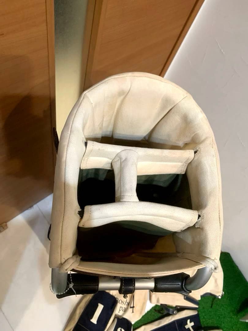 完売　良品　木の庄帆布　フレームウォーカー　スタンドキャディバッグ　ヘッドカバー