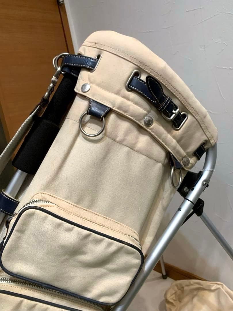 完売　良品　木の庄帆布　フレームウォーカー　スタンドキャディバッグ　ヘッドカバー