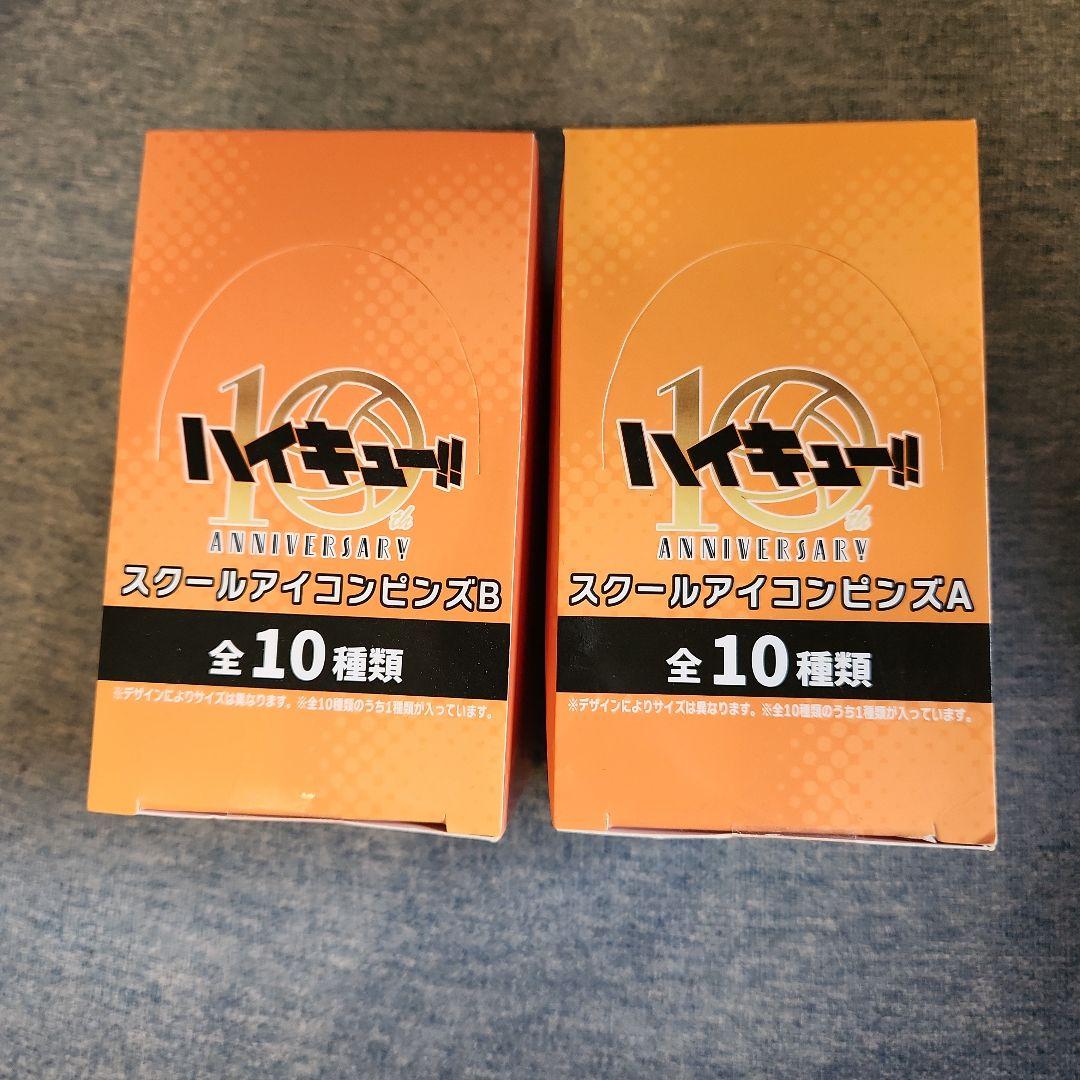 ハイキュー!! 10周年記念 スクールアイコンピンズセット A/B