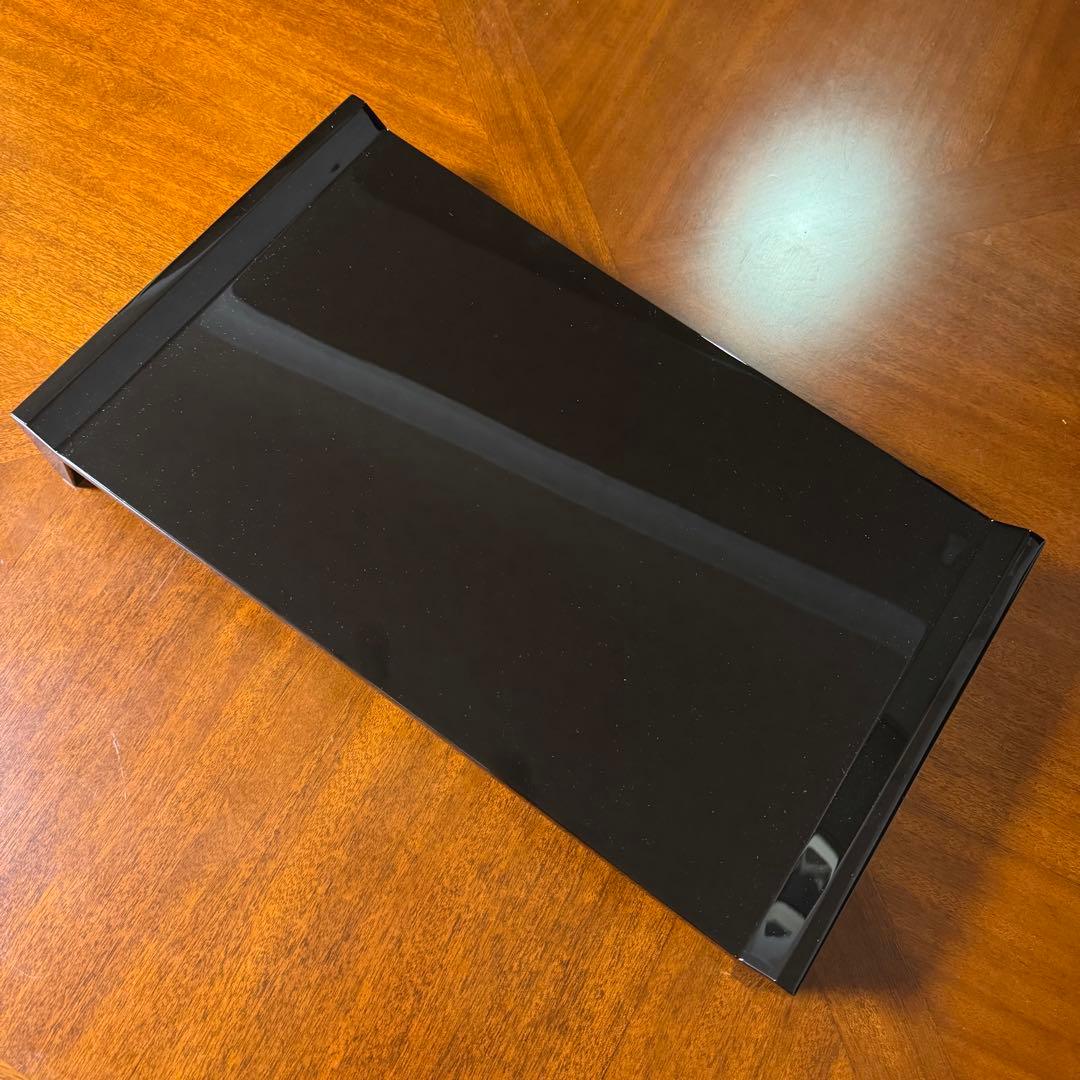 新品 輪島塗 慶塚 慶塚漆器 平卓 花台 敷板 漆器 漆 器 四角型 黒 共箱