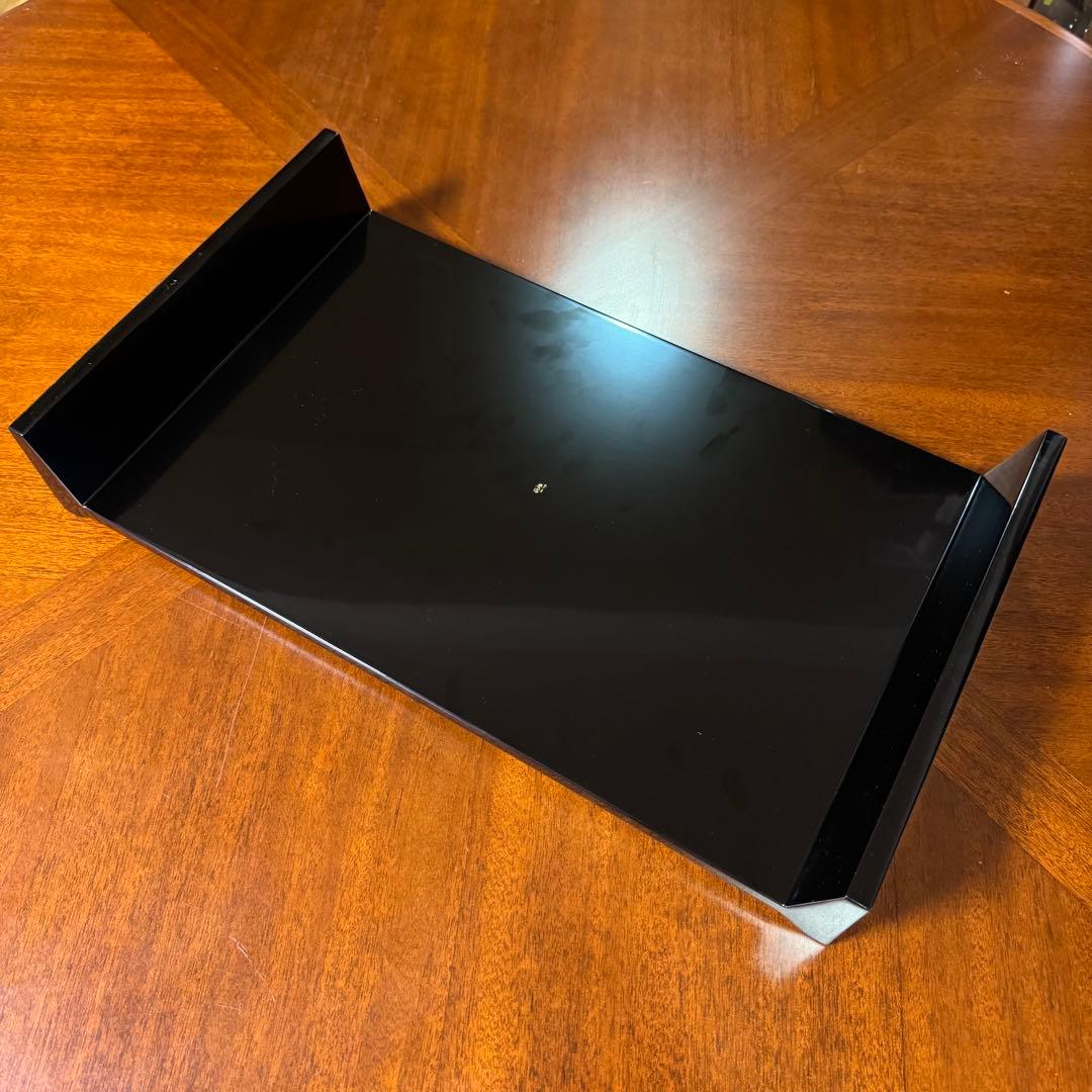 新品 輪島塗 慶塚 慶塚漆器 平卓 花台 敷板 漆器 漆 器 四角型 黒 共箱