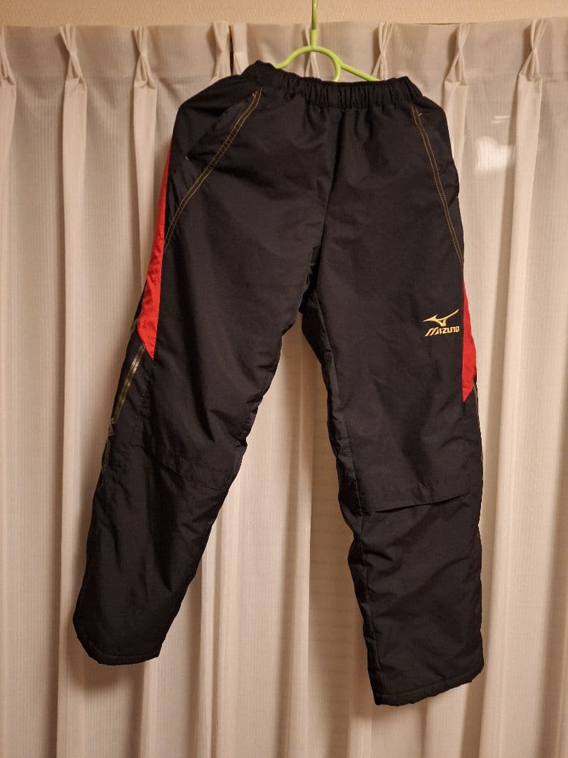 Mizuno ウィンドブレーカー上下セットブラック/レッド Mサイズ