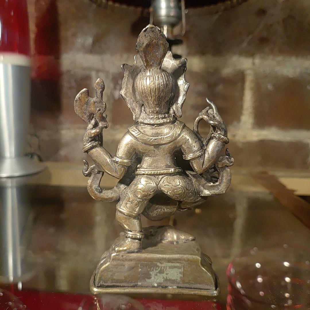 ガネーシャ チベット仏　仏教美術　アンティーク　470ｇ