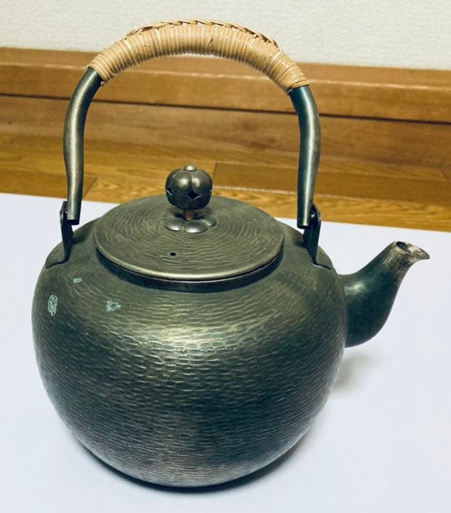 アンティーク お洒落 金属製急須 骨董品 希少品